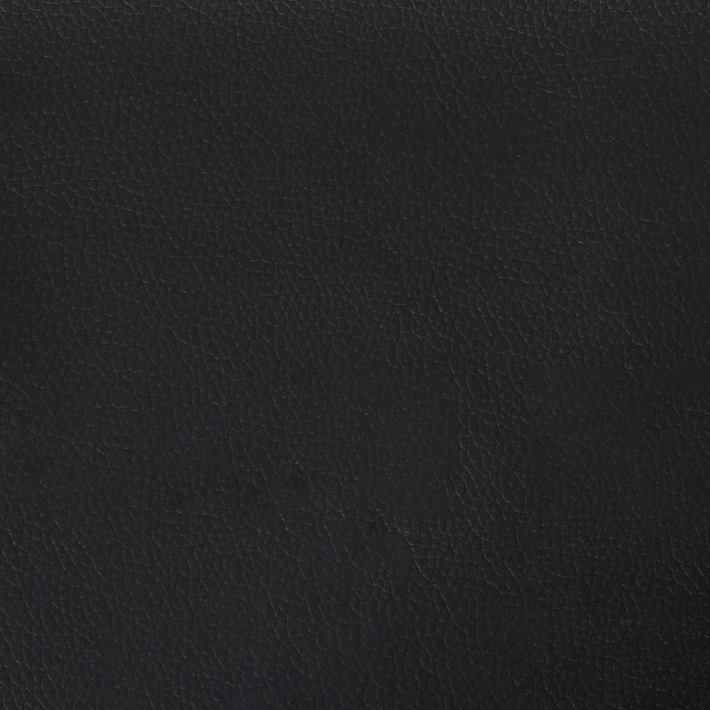 Bed Frame without Mattress "Zadar" Black and White 59.8"x79.9" Faux Leather