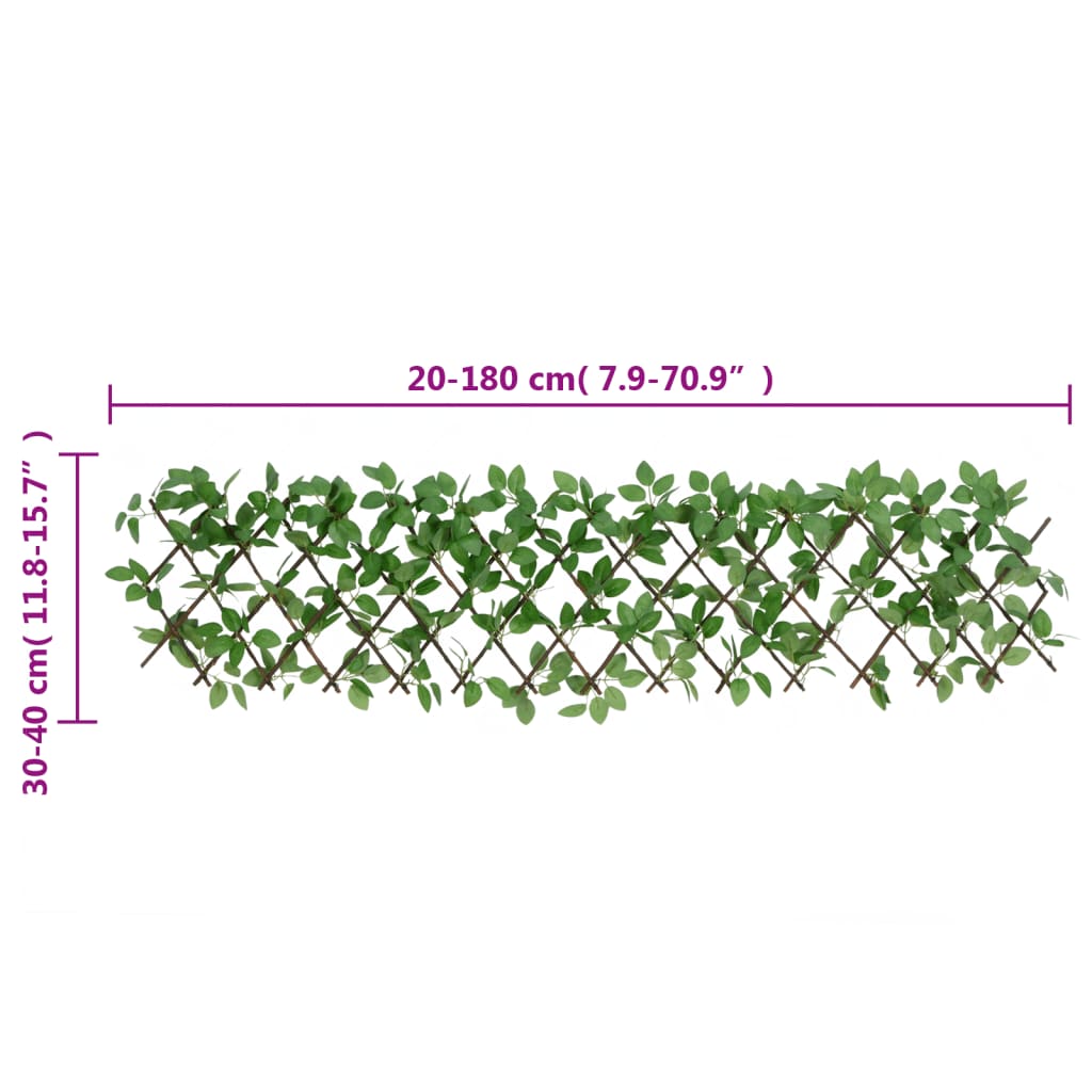 Artificial Ivy Trellis Expandable 5 pcs Green 180x30 cm