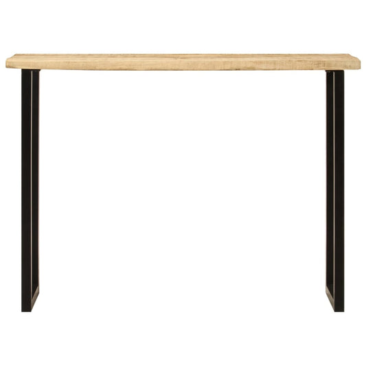 Console Table with Live Edge 105x33x76 cm Solid Wood Mango
