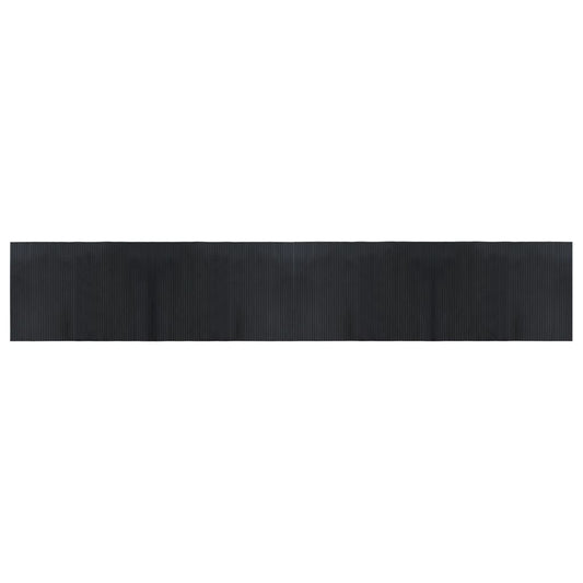 Rug Rectangular Black 70x400 cm Bamboo