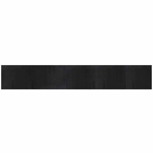 Rug Rectangular Black 80x500 cm Bamboo