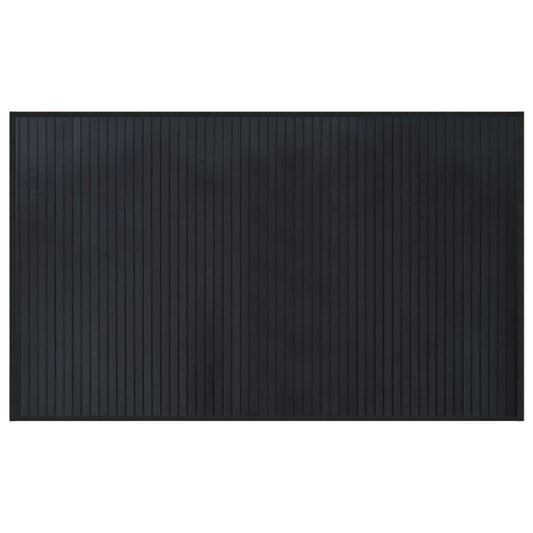 Rug Rectangular Black 60x100 cm Bamboo