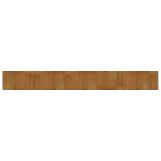 Rug Rectangular Brown60x500 cm Bamboo
