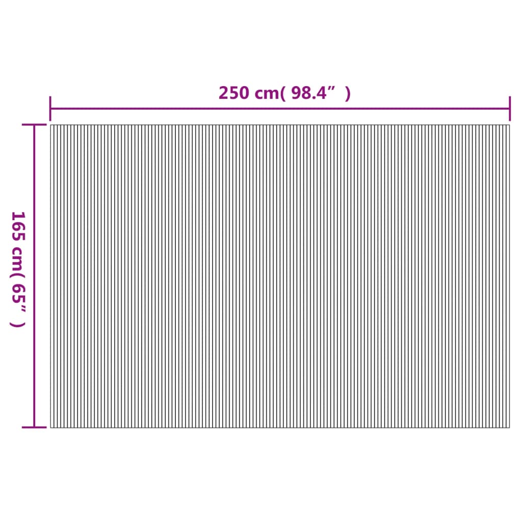Room Divider Black Width 250 cm Height 165 cm Bamboo