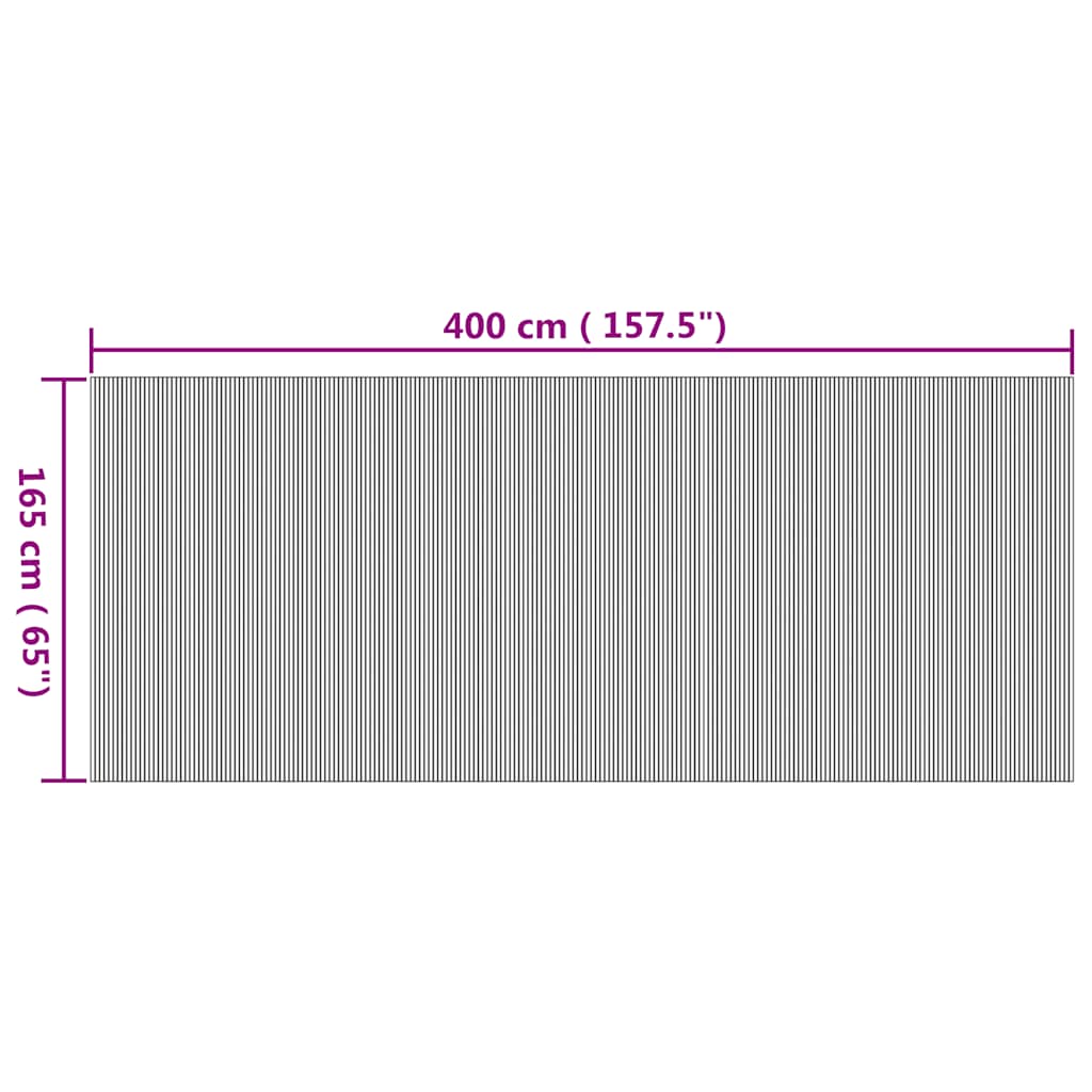 Room Divider Natural Width 400 cm Height 165 cm Bamboo