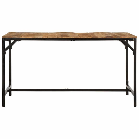 Dining Table 140x70x75 cm Solid Wood Rough Mango