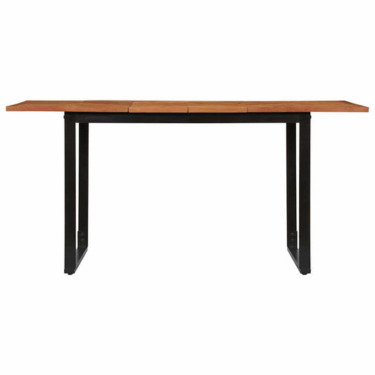 Dining Table 160x80x75 cm Solid Wood Acacia