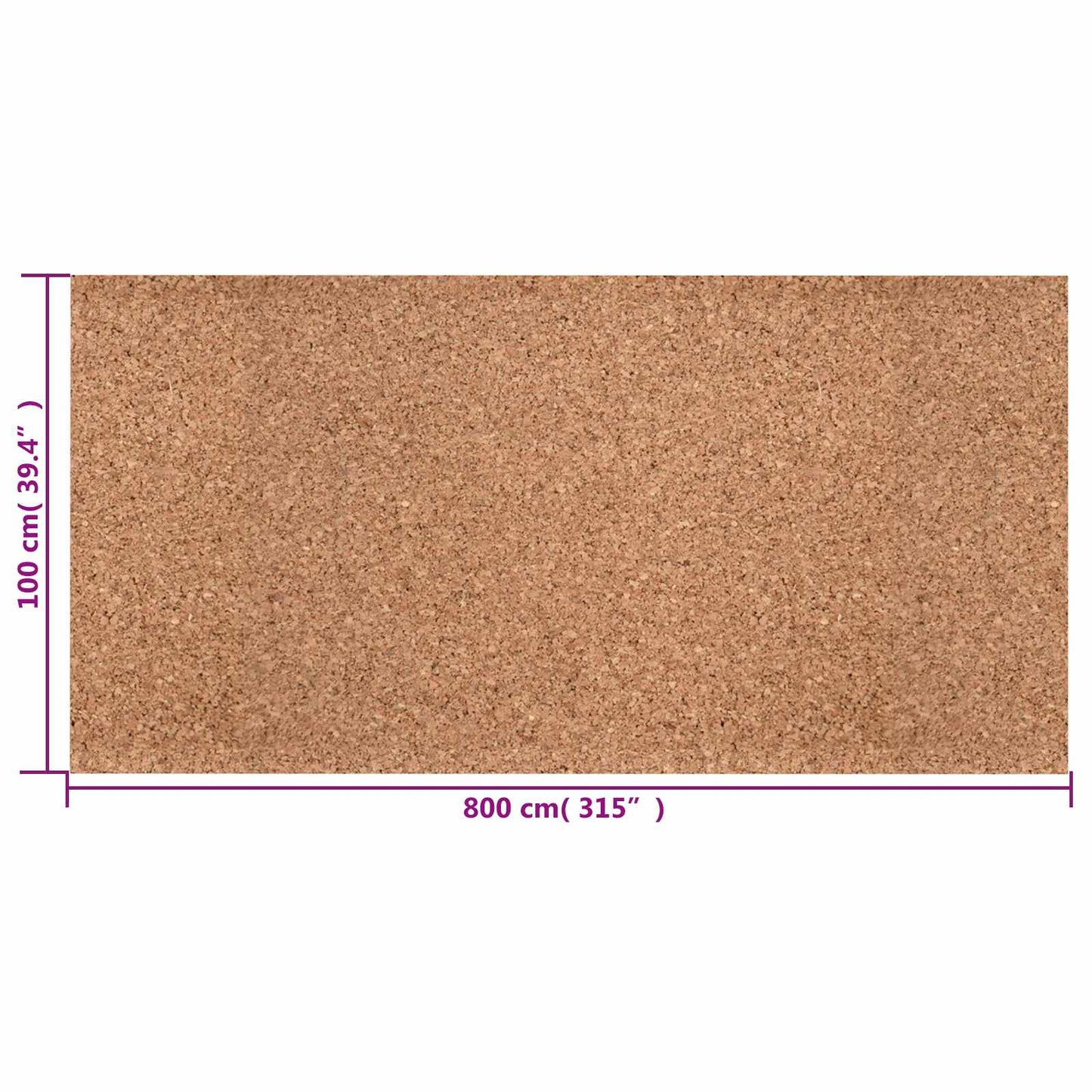 Cork Roll Brown 100 x 800 x 0.5 cm Cork