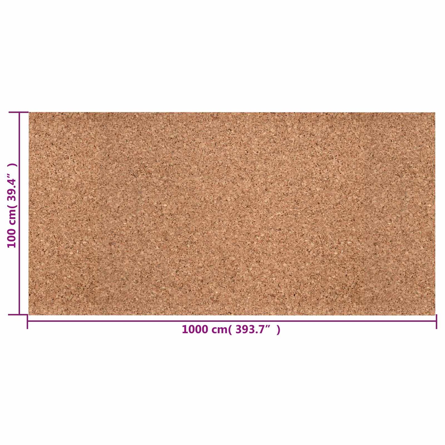 Cork Roll Brown 100 x 1000 x 0.5 cm Cork