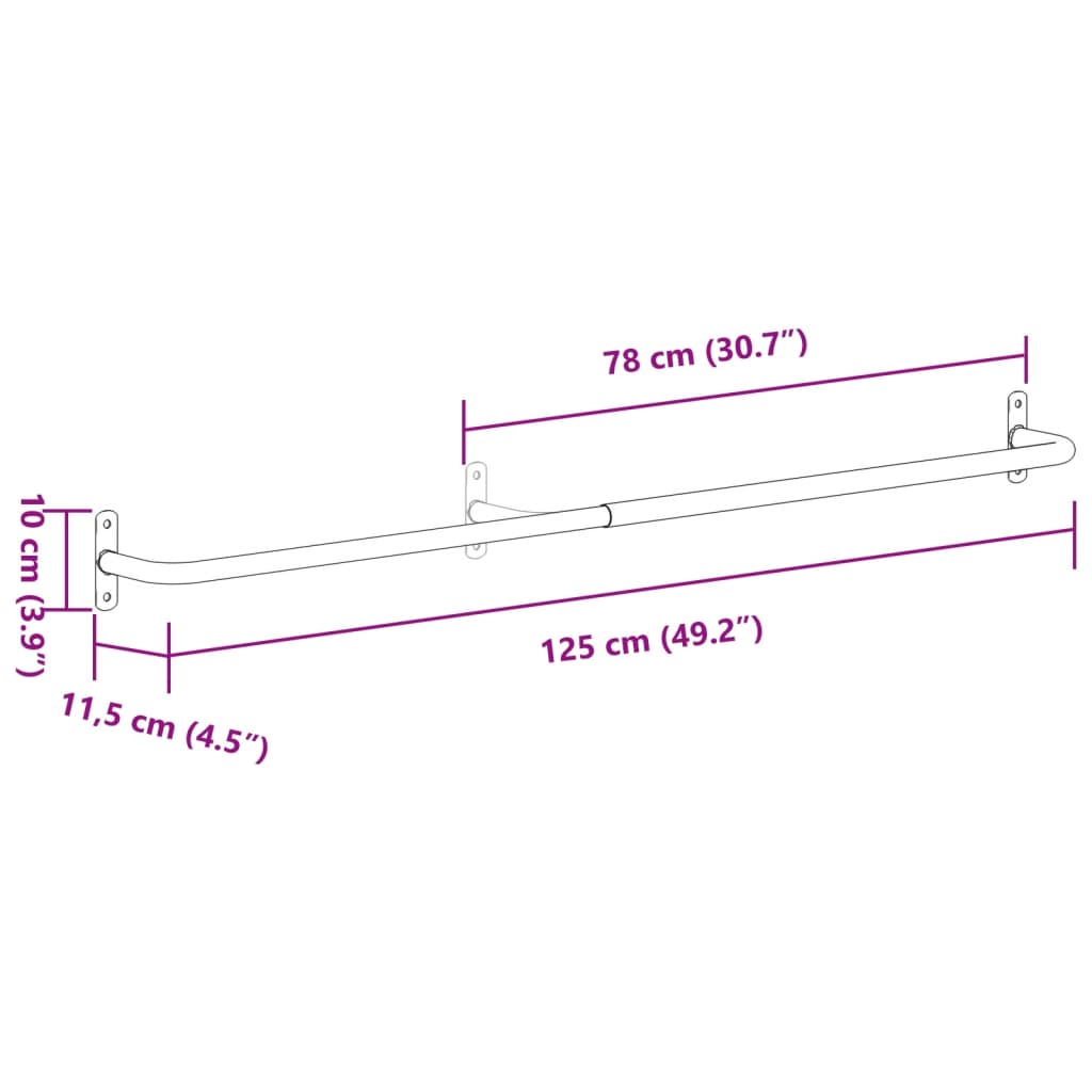 Saddle Pad Rack Black Iron