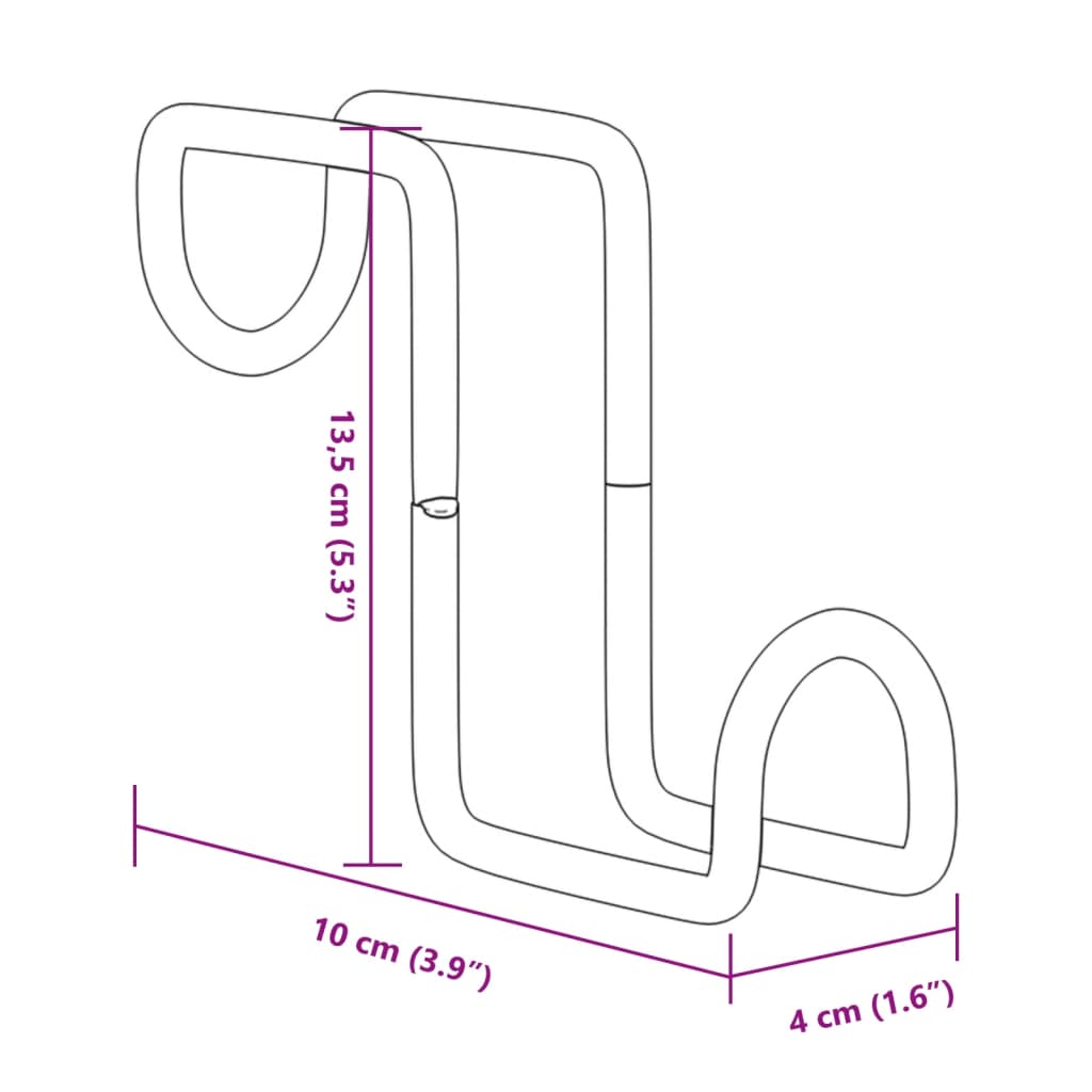 Bridle Hangers 3 pcs Black Steel