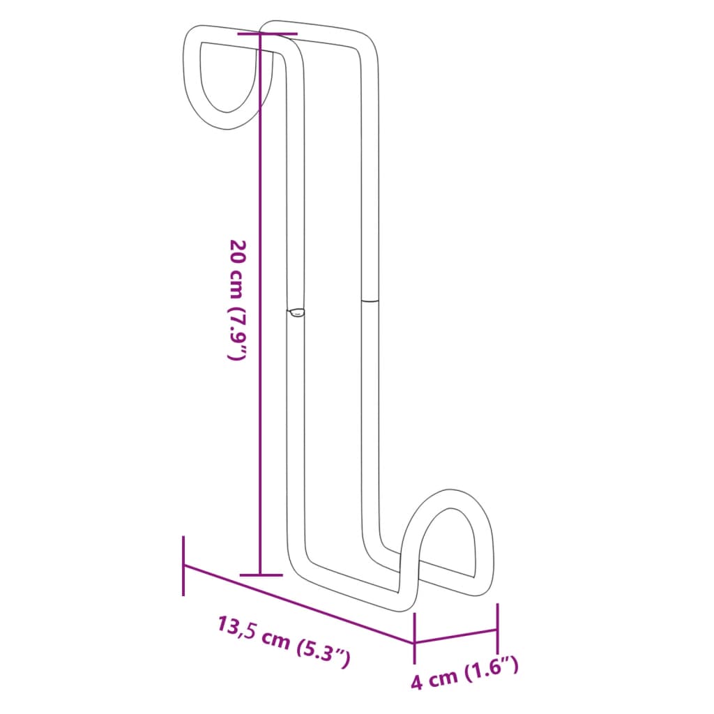 Bridle Hangers 3 pcs Black Steel