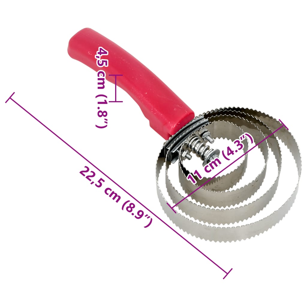 Curry Comb for Horse 4 Rings Reversible Stainless Steel