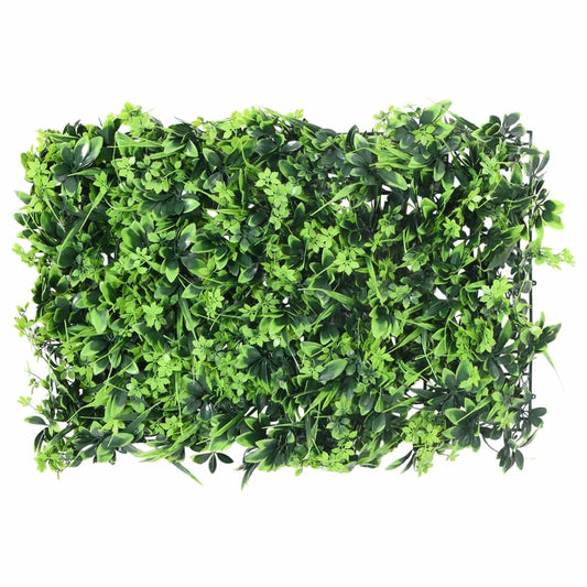 Artificial Leaf Fence 24 pcs Green 40x60 cm