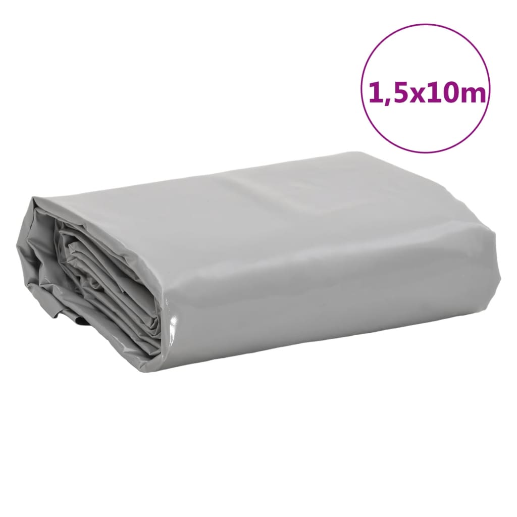 Tarpaulin Grey 1,5x10 m 650 g/m²