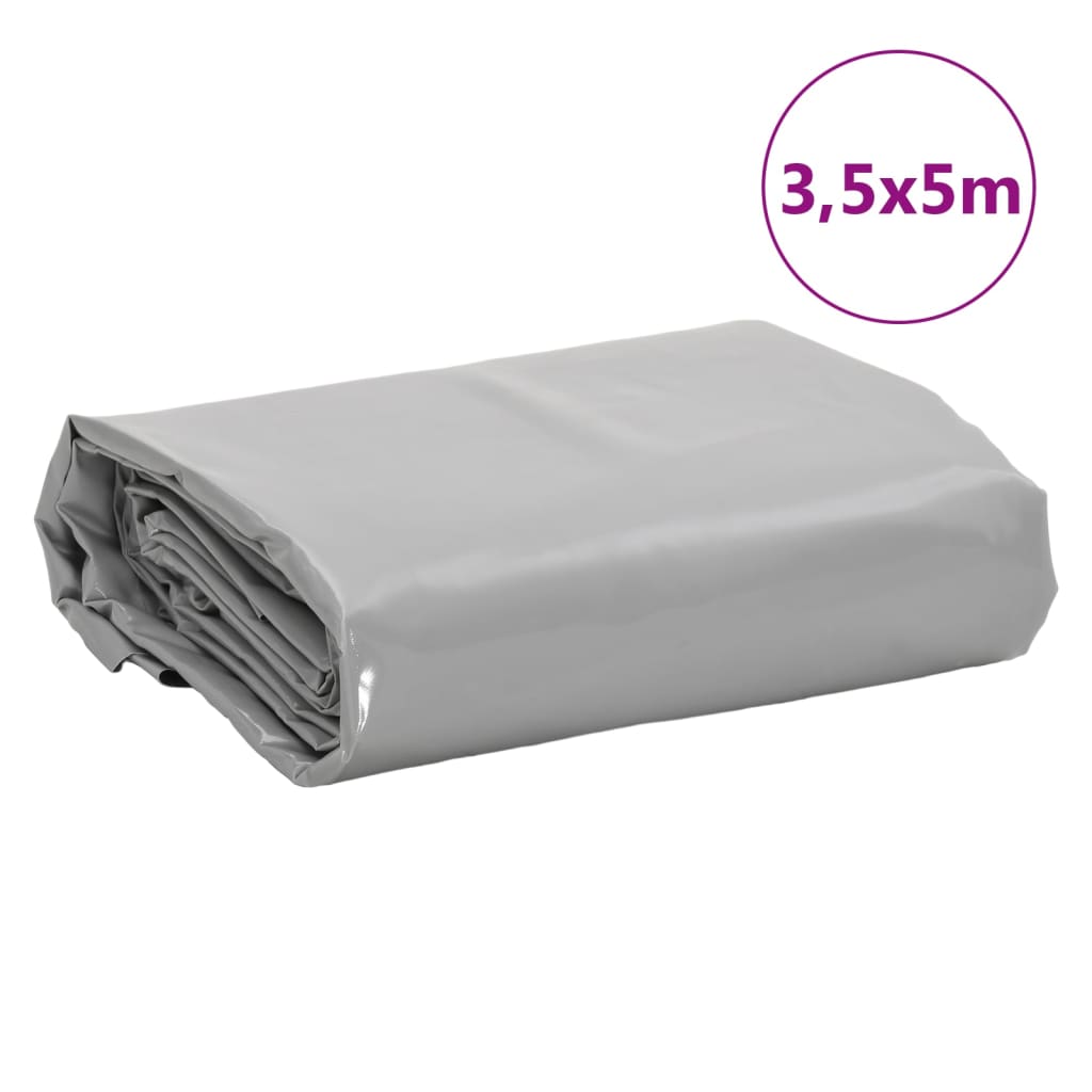 Tarpaulin Grey 3,5x5 m 650 g/m²