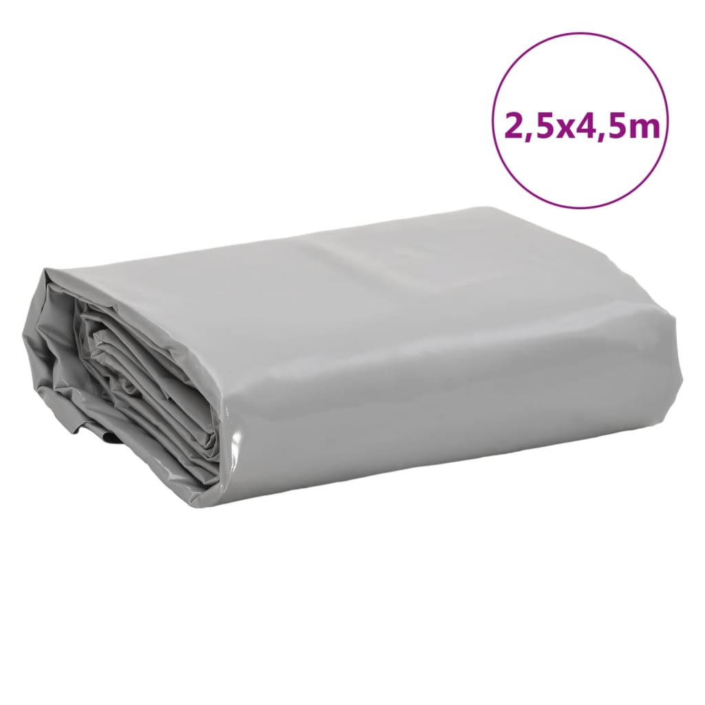 Tarpaulin Grey 2,5x4,5 m 650 g/m²