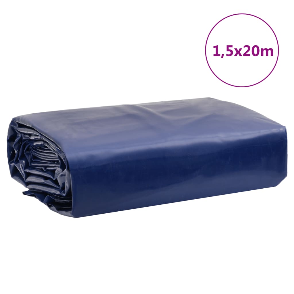 Tarpaulin Blue 1,5x20 m 650 g/m²