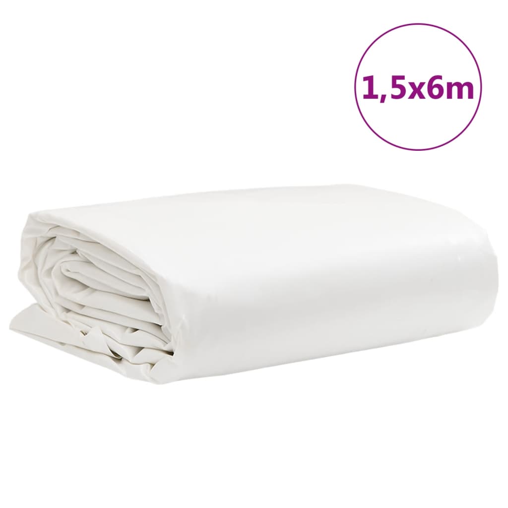Tarpaulin White 1,5x6 m 650 g/m²