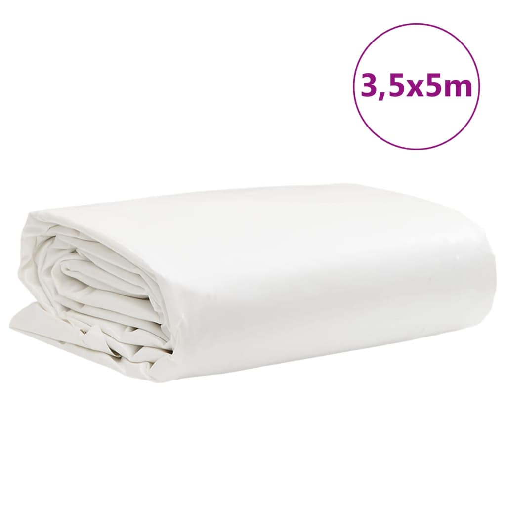 Tarpaulin White 3,5x5 m 650 g/m²
