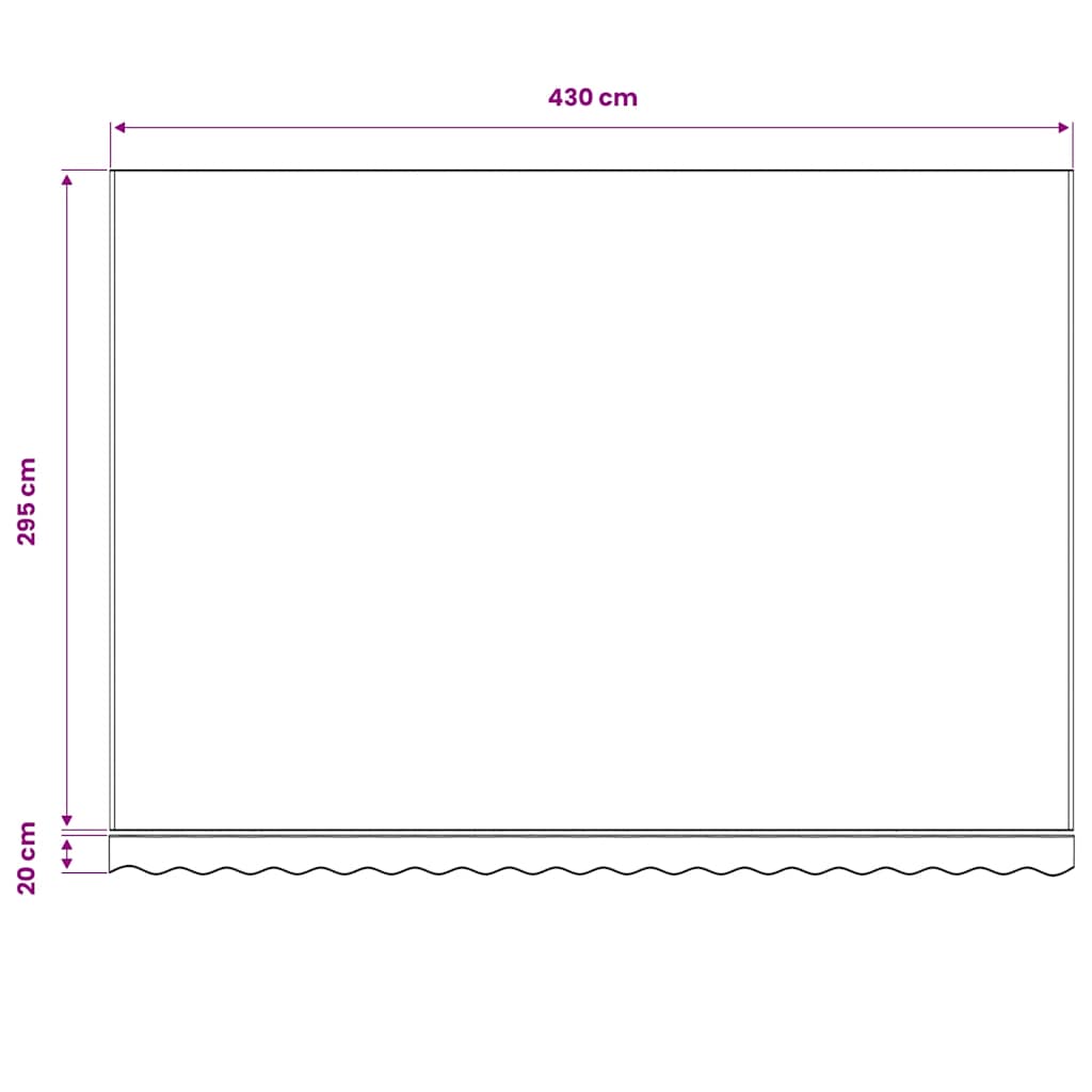 Awning Replacement Fabric Red and White 450x300 cm Polyester