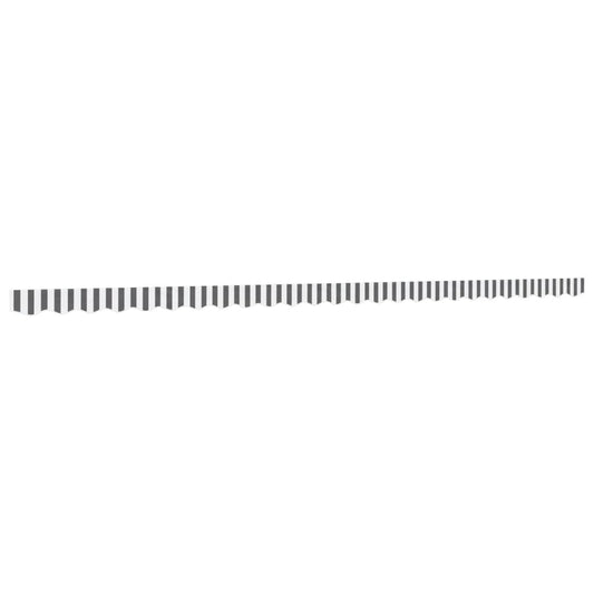 Awning Valance Replacement Anthracite and White Stripe 600 cm