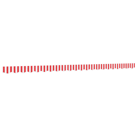 Awning Valance Replacement Red and White Stripe 500 cm