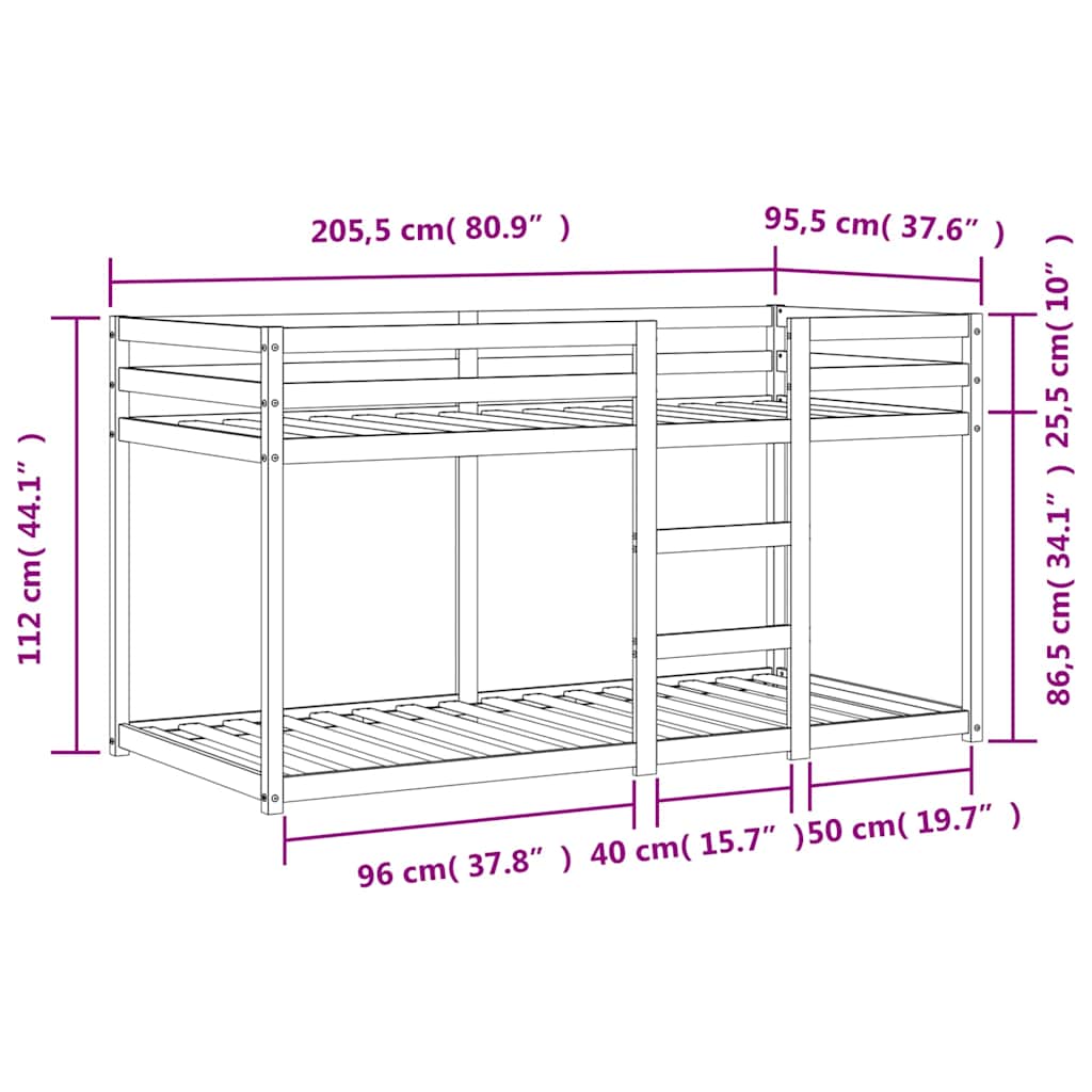 Bunk Bed | Rectangular | Modern