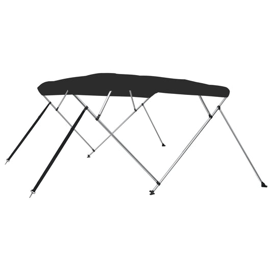 4-bow Bimini Top Black 243x244x137 cm