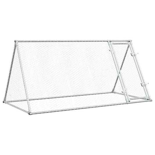 Chicken Cage Silver 200x105x91 cm Galvanised Steel