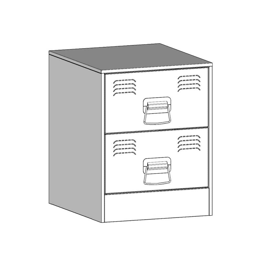Bedside Cabinets 2 pcs Green 34.5x39x44 cm Steel