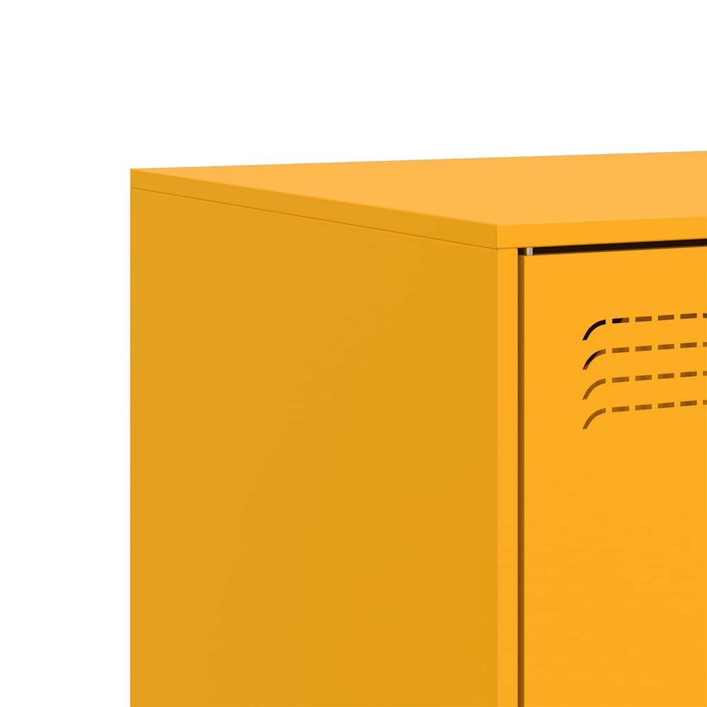 TV Cabinet Mustard Yellow 99x39x44 cm Steel