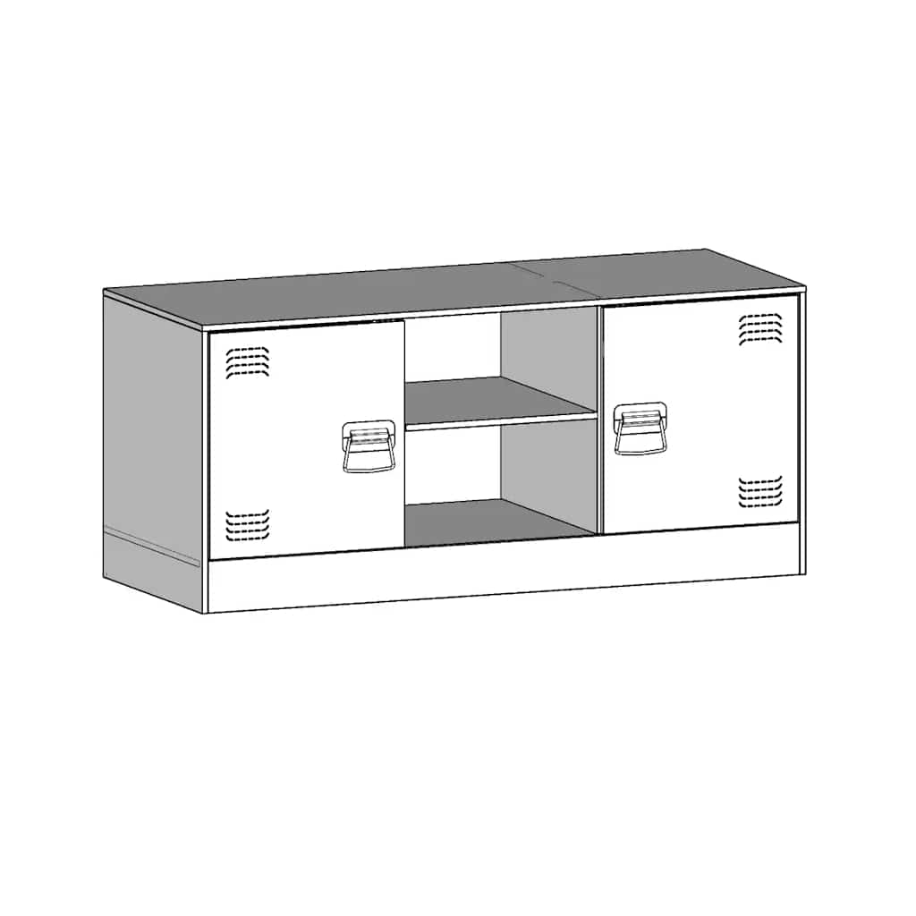 TV Cabinet Pink 99x39x44 cm Steel