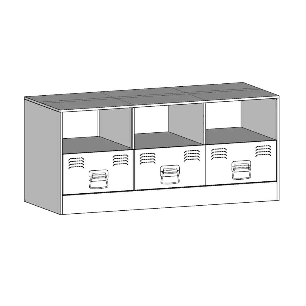 TV Cabinet Mustard Yellow 99x39x44 cm Steel
