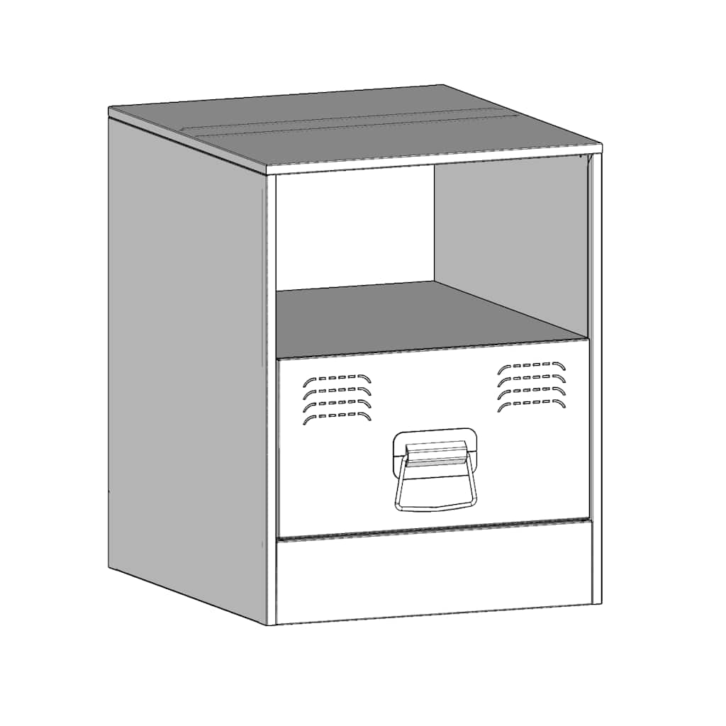 Bedside Cabinets 2 pcs Anthracite 34.5x39x44 cm Steel