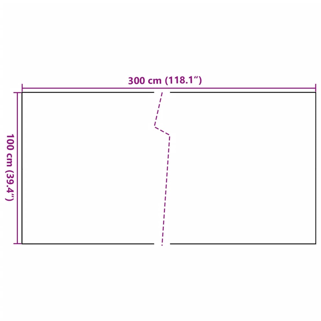 Balcony Screen Anthracite 300x100 cm Poly Rattan