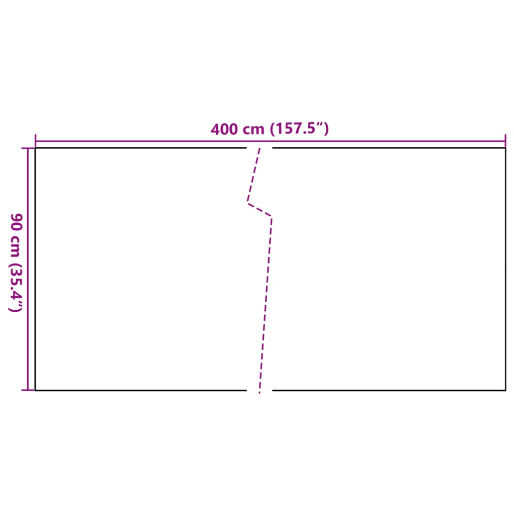 Balcony Screen Anthracite 400x90 cm Poly Rattan