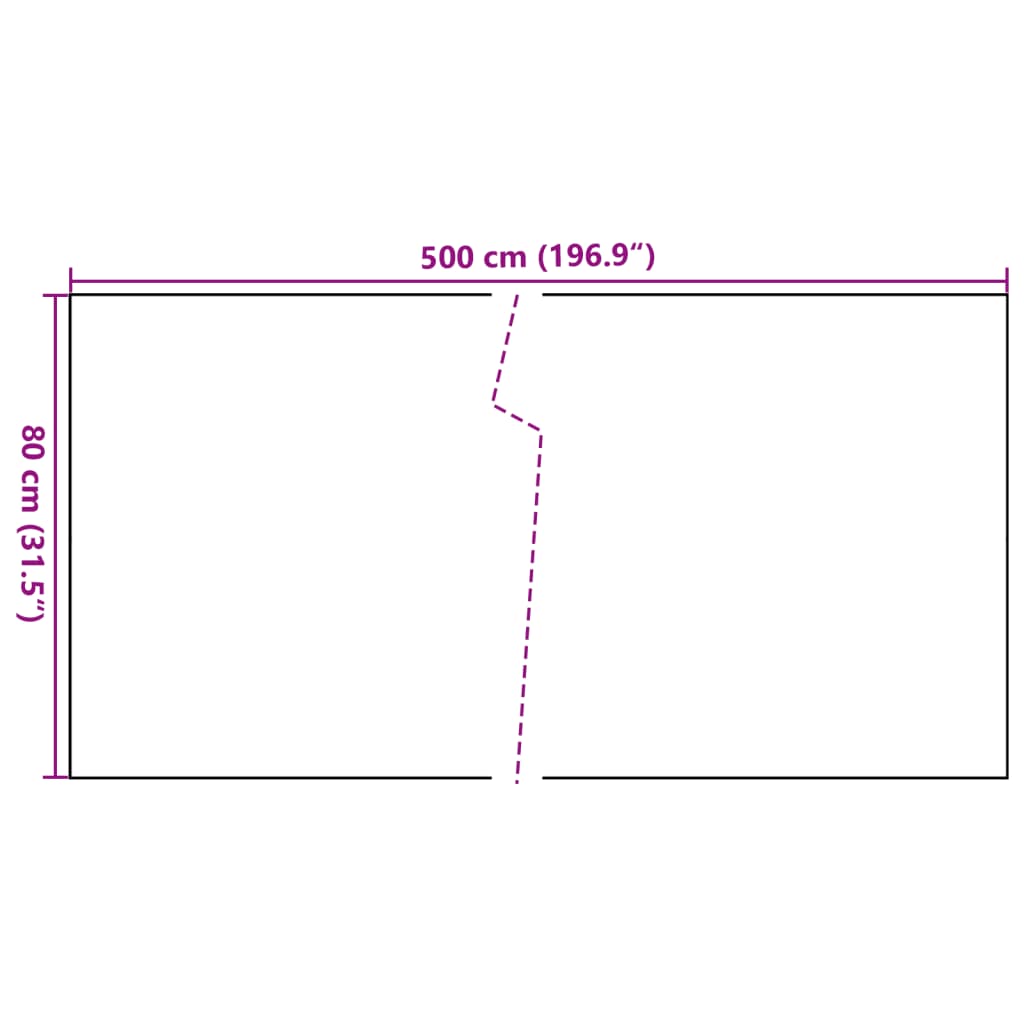 Balcony Screen Anthracite 500x80 cm Poly Rattan