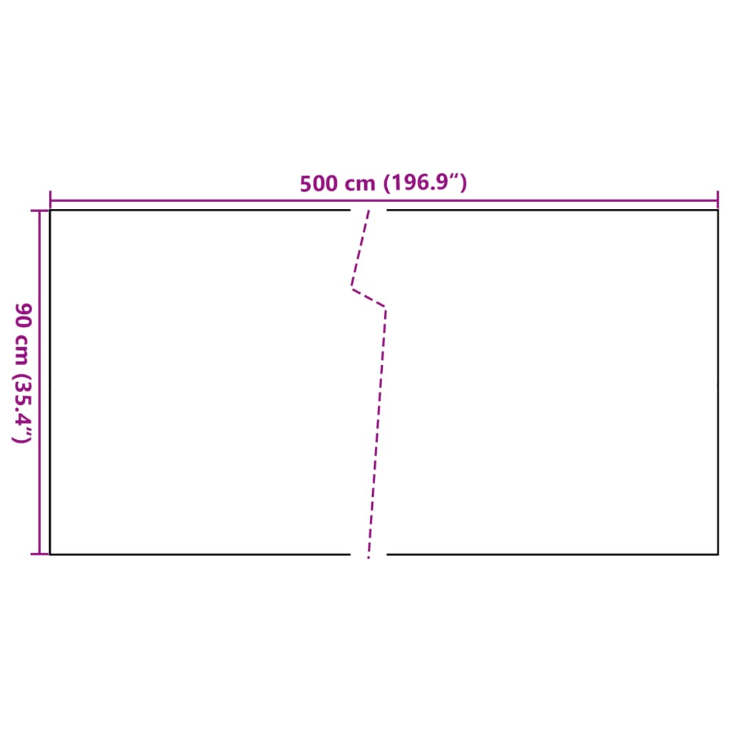 Balcony Screen Anthracite 500x90 cm Poly Rattan