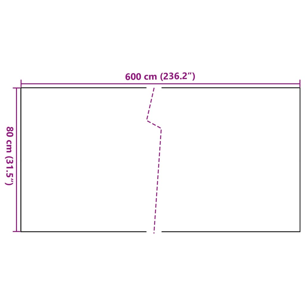 Balcony Screen Anthracite 600x80 cm Poly Rattan