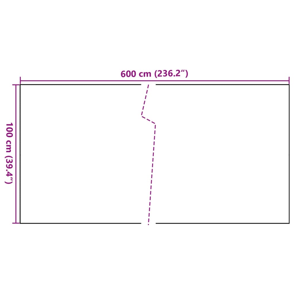 Balcony Screen Anthracite 600x100 cm Poly Rattan