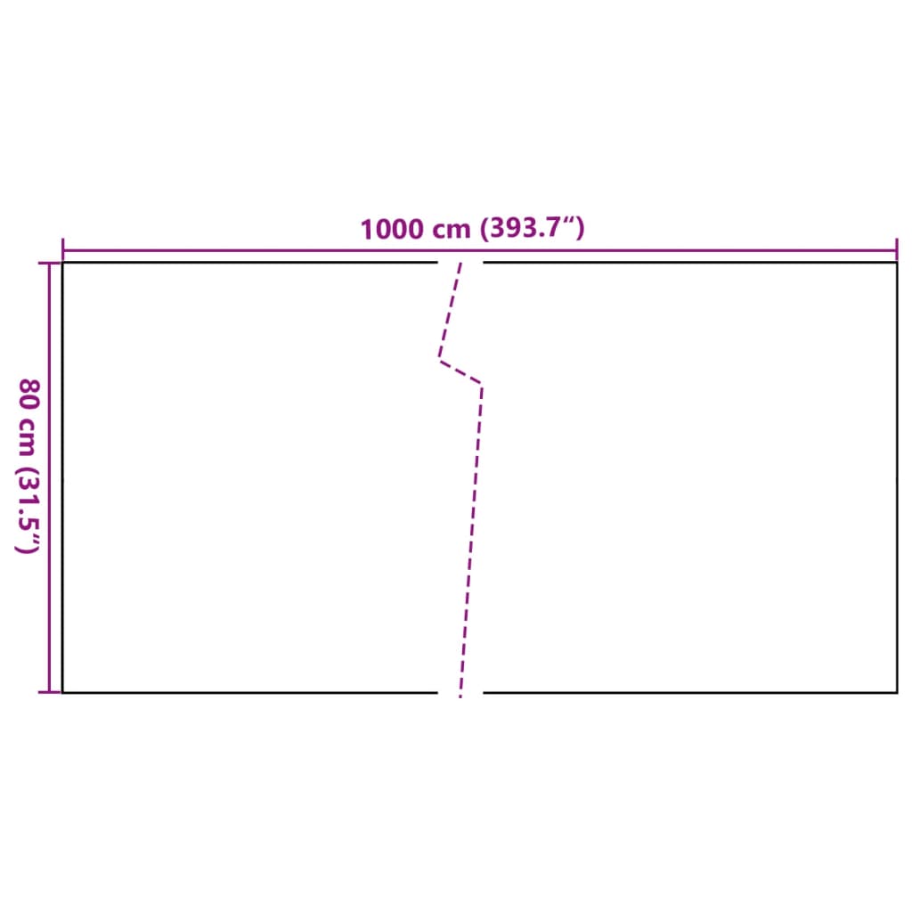 Balcony Screen Anthracite 1000x80 cm Poly Rattan
