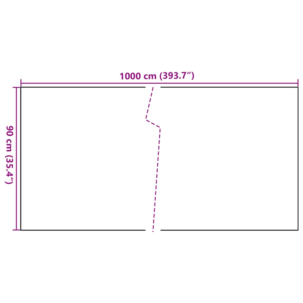 Balcony Screen Anthracite 1000x90 cm Poly Rattan