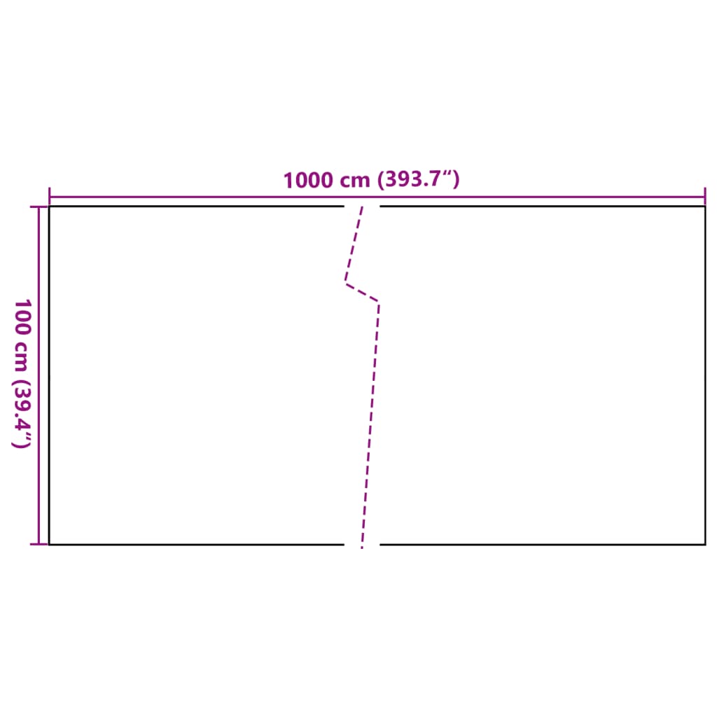 Balcony Screen Brown and Black 1000x100 cm Poly Rattan