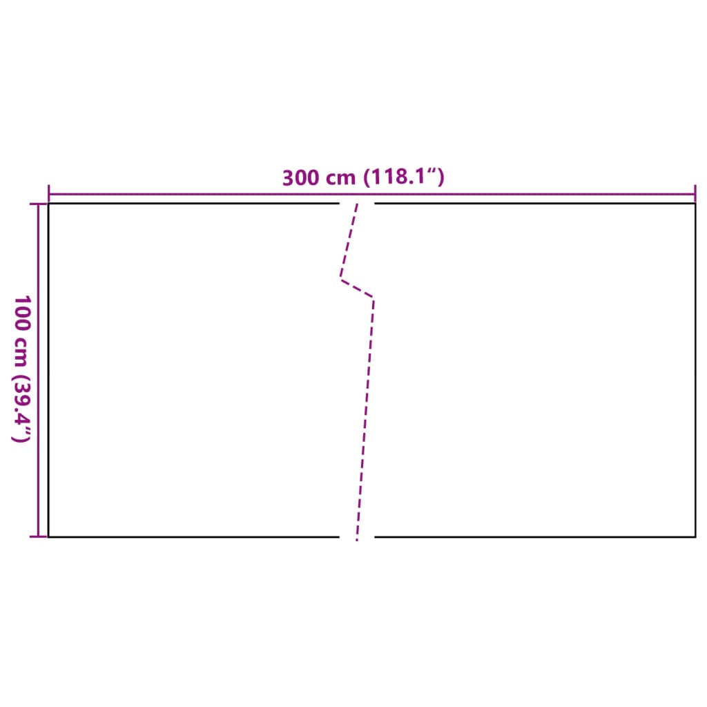 Balcony Screen Black 300x100 cm Poly Rattan
