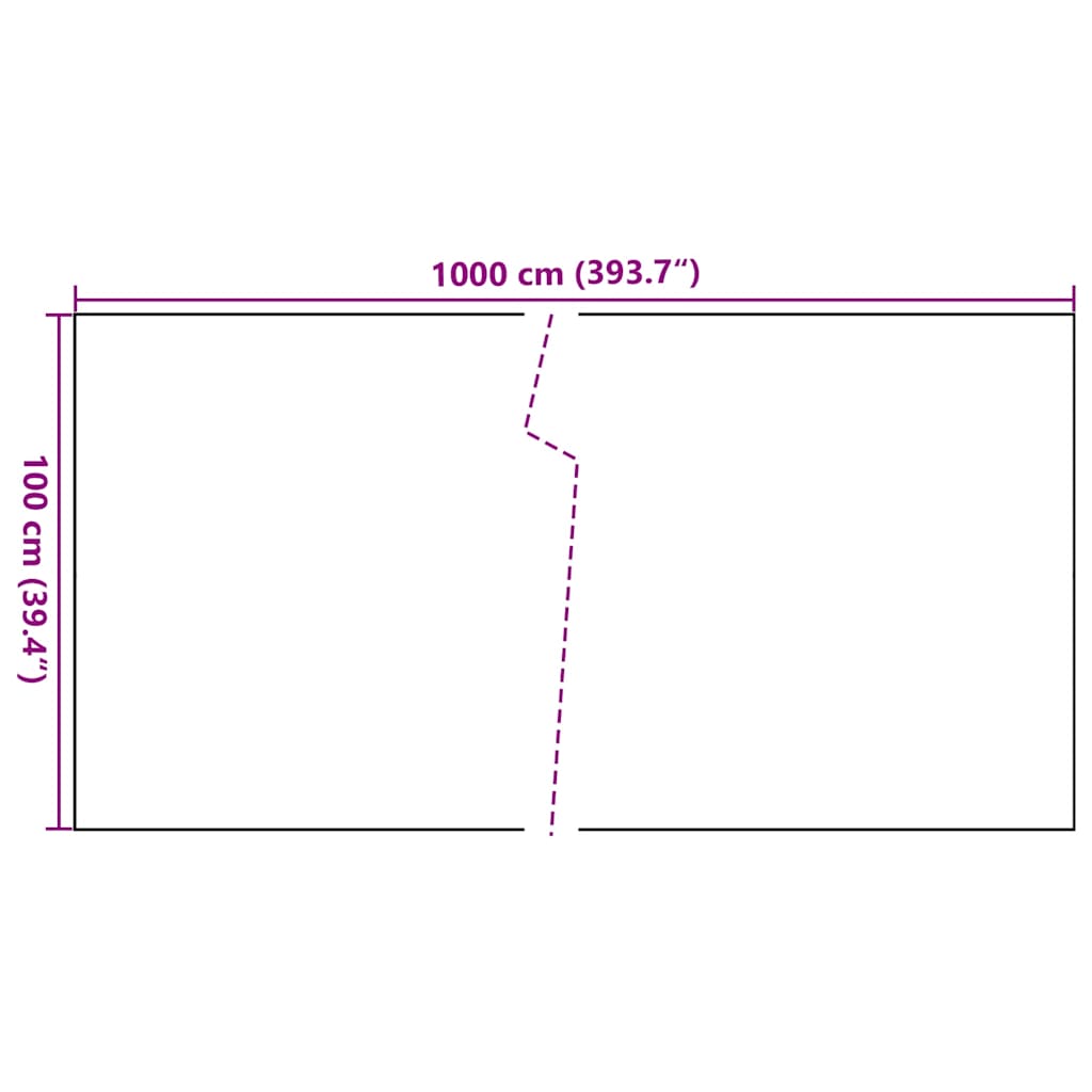 Balcony Screen Black 1000x100 cm Poly Rattan