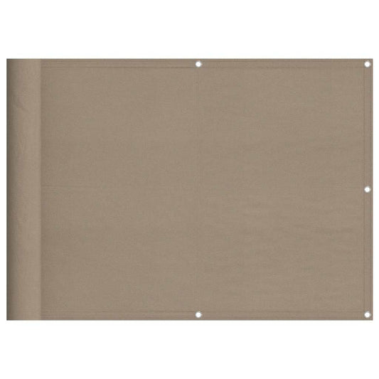 Balcony Screen Taupe 75x800 cm 100% Polyester Oxford