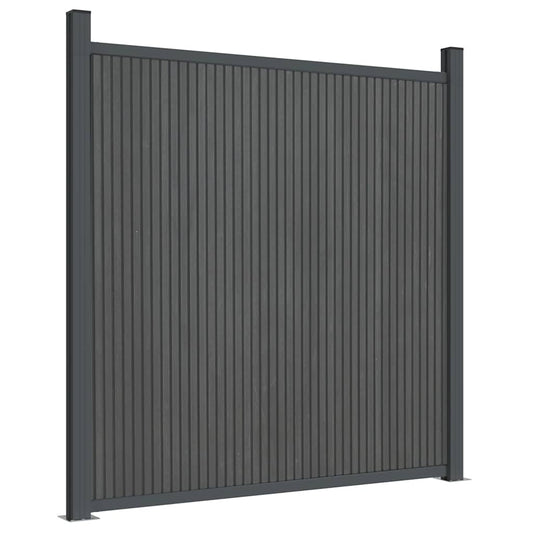 Fence Panel WPC Grey 180x186 cm