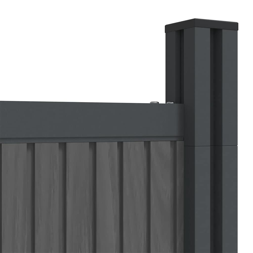 Fence Panel WPC Grey 180x186 cm
