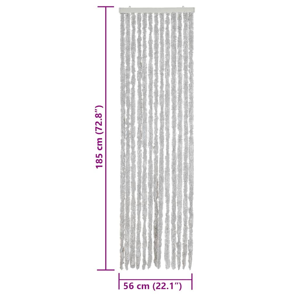 Fly Curtain Grey 56x185 cm Chenille